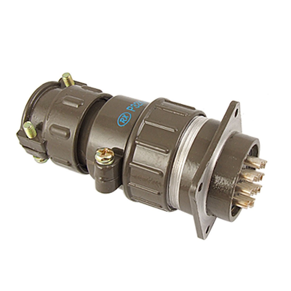 2.5mm Dia 14 Pins Aviation Connector Plug Gray AC 250V