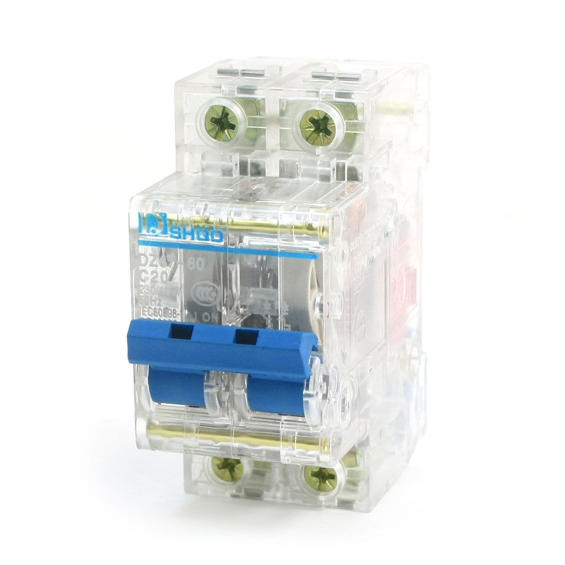 AC230V/400V 20A 4000A 2Pole Overload Protection Miniature Circuit Breaker