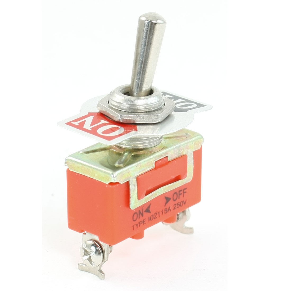 SPST ON/OFF 2 Positions 2 Screw Terminals Toggle Switch AC 250V 15A