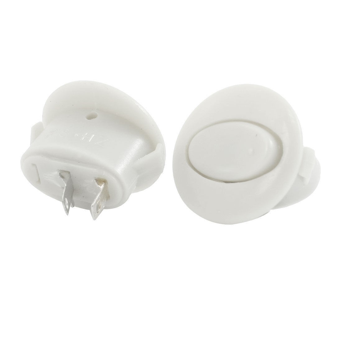 AC250V 1A 2 Terminals SPST NO/OFF Round Boat Rocker Switch 2 Pcs