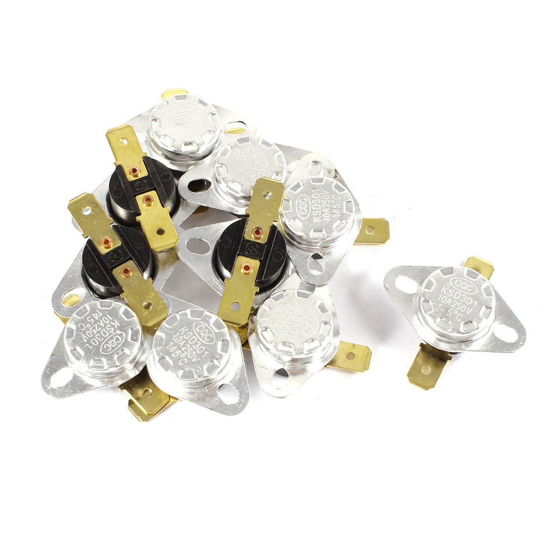 10 Pcs KSD301 250V 10A 145 Celsius Normal Close Temperature Controlled Switch