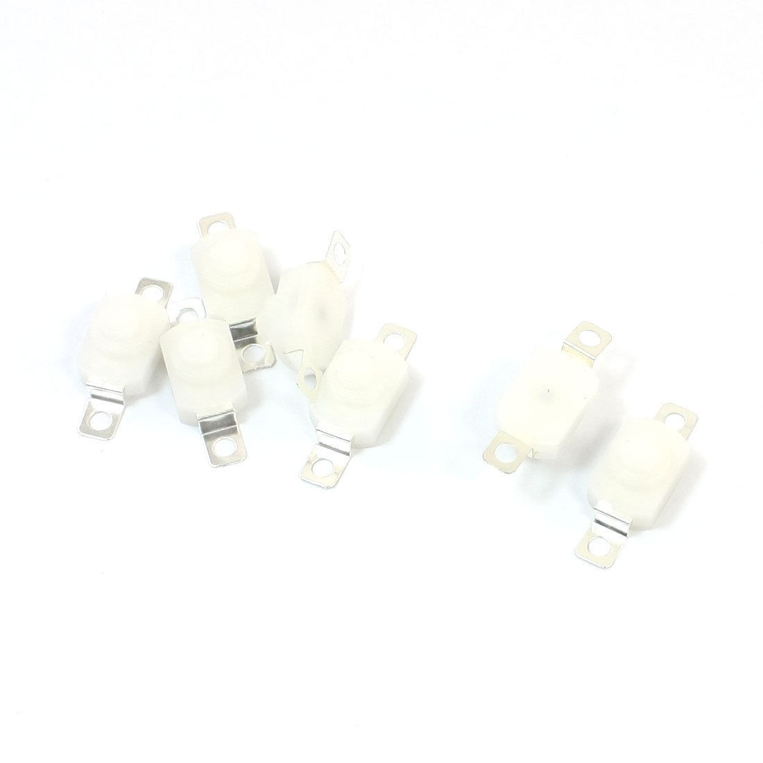 7PCS Momentary White Push Button Flashlight Tactile Switch 250V 1.5A