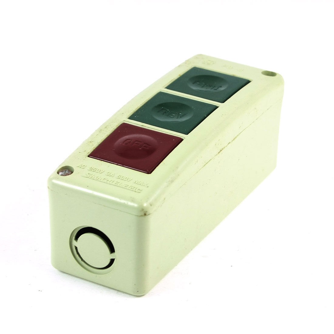 Forward Reverse FWD/REV/OFF Non-lock Momentary Push Button Switch AC 250V 3A