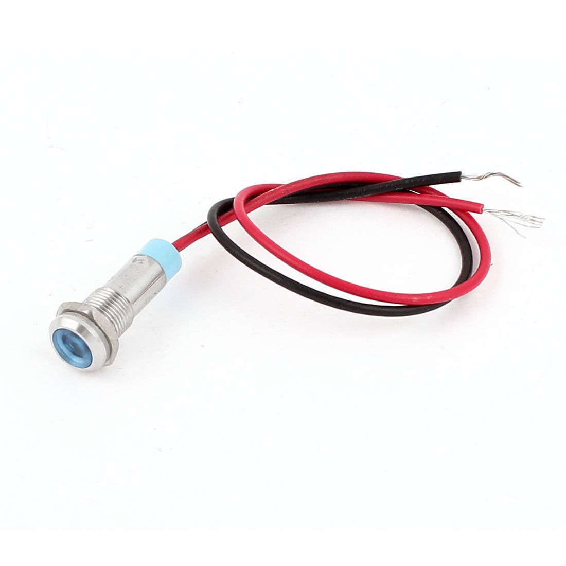 14.5cm Long Wire Cables Water Heater Blue Indicator Signal Lamp Light DC 24V