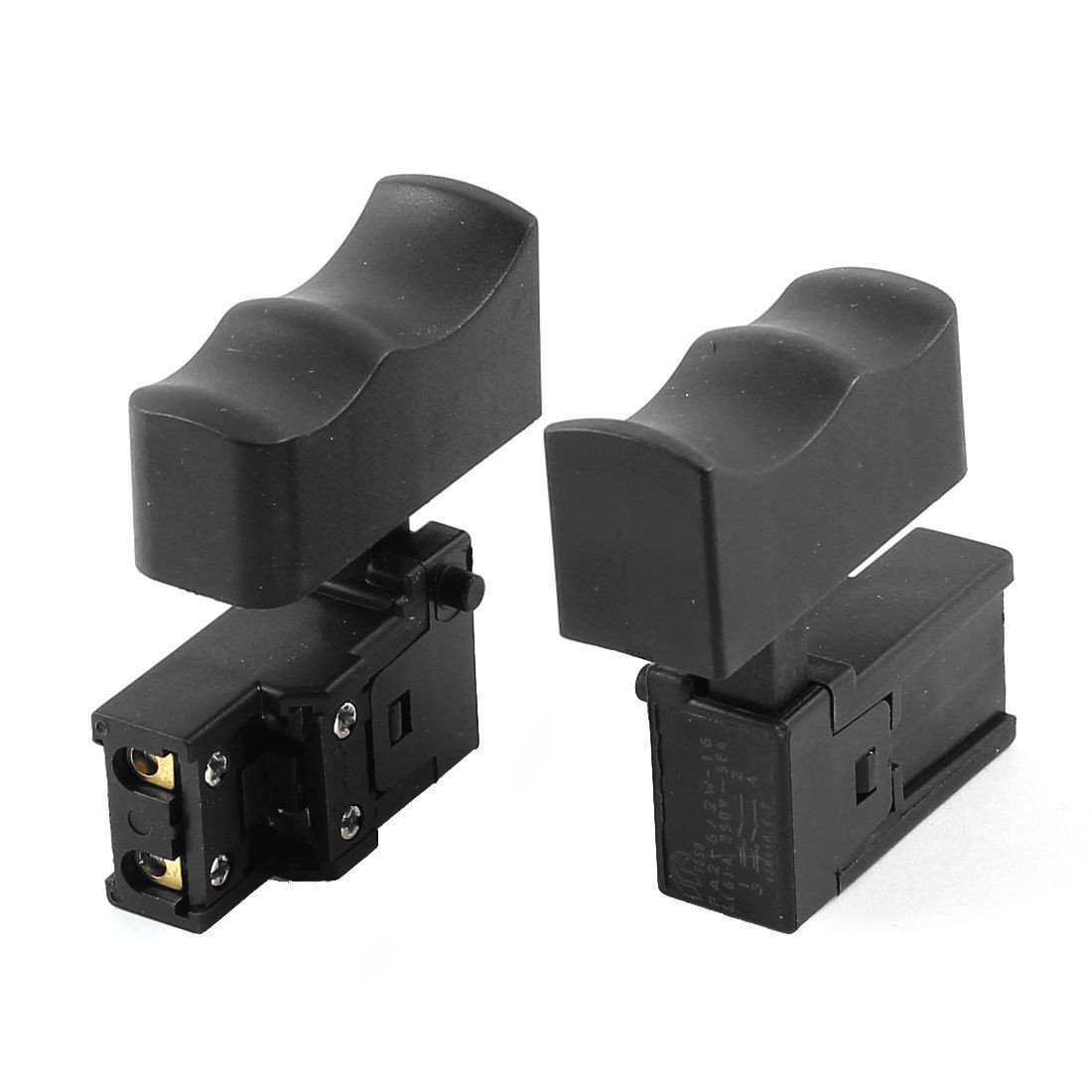2Pcs FA2-6/2W-16 Momentary Power Tool Marble Cutter Trigger Switch AC250V 6A
