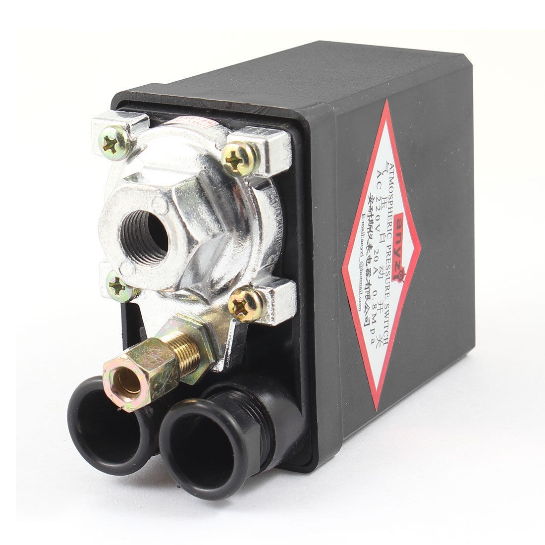 AC 220V 20A 0.8MPa Single Port Air Compressor Pressure Control Switch
