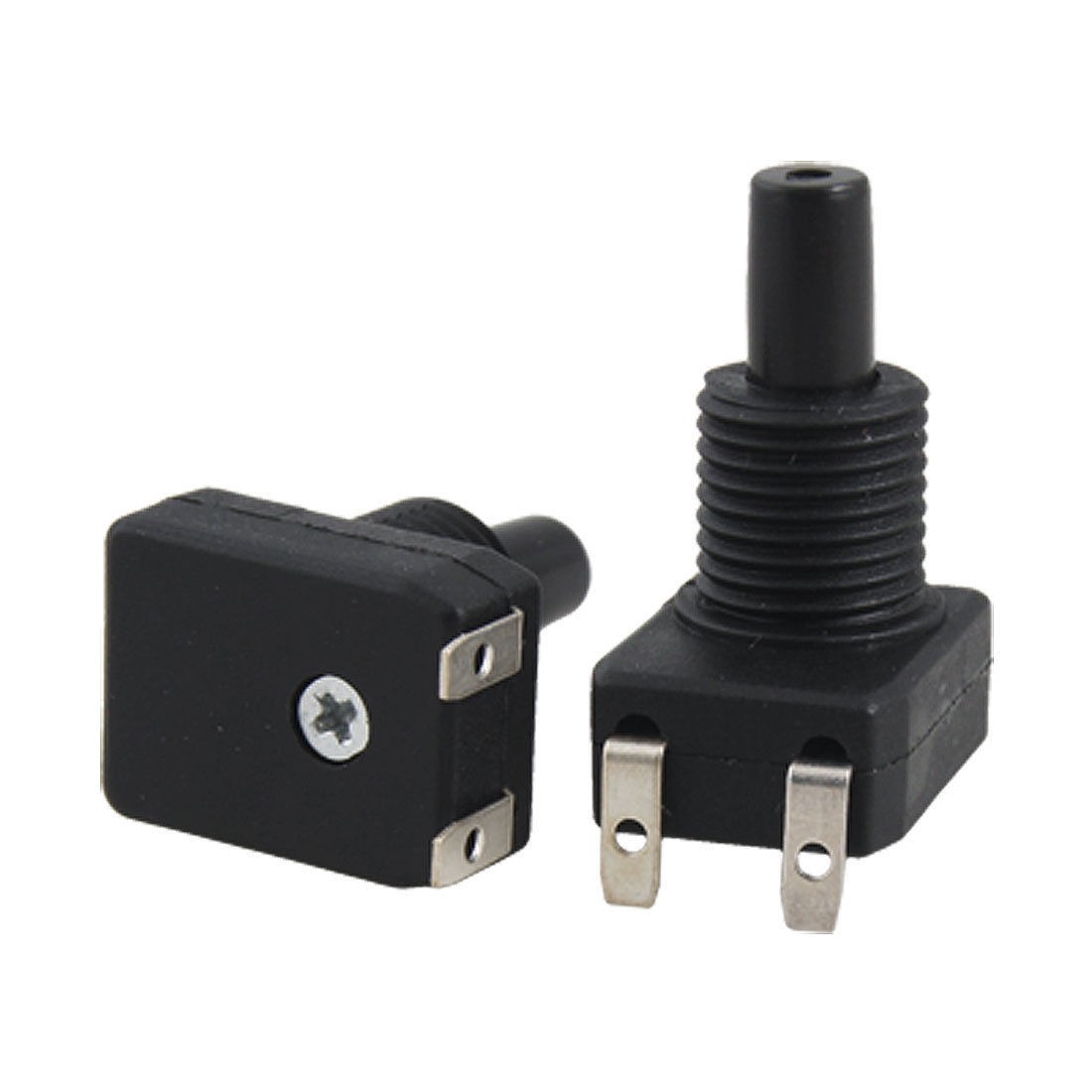 2 Pcs Horizontal Downward Terminal Push Button Canopy Switch AC 250V 3A