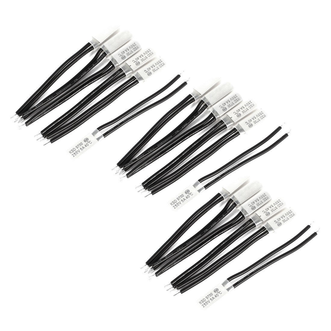 18 Pcs KSD9700 AC 250V 5A 40 Celsius N.C Bimetal Thermostat Temperature Switch