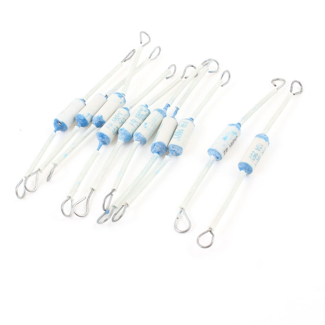 White 250V 10A 185 Celsius Fuses for Electric Rice Cooker