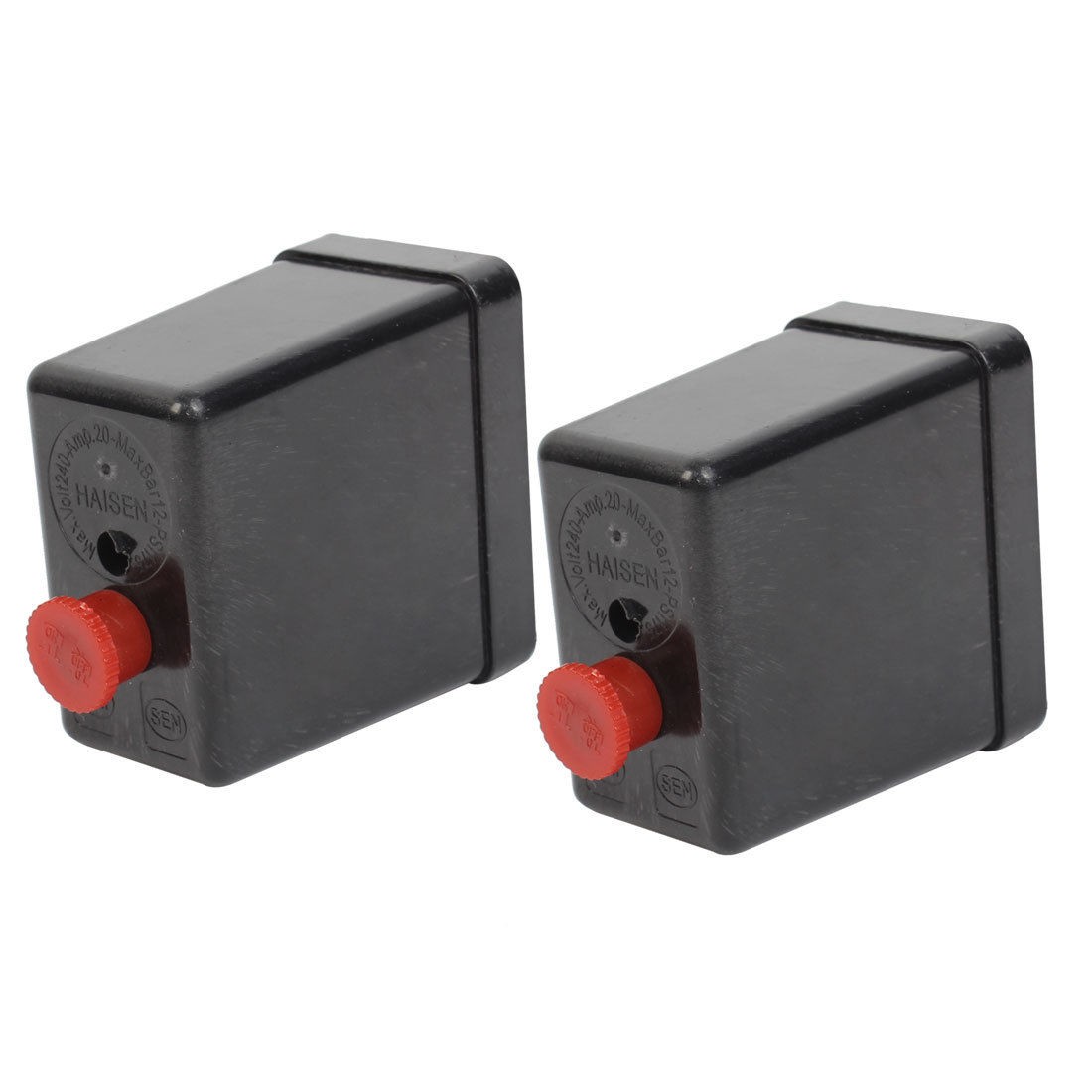 240V 20A 12Bar Pressure Control Switch Valve Plastic Shell 2 PCS