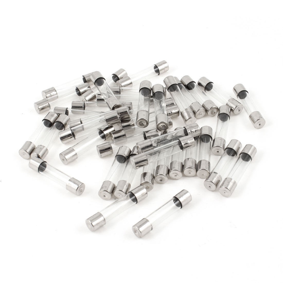 40 Pcs 250 Volts 2Amp Fast Blow Type Glass Tube Fuses 6mm x 30mm