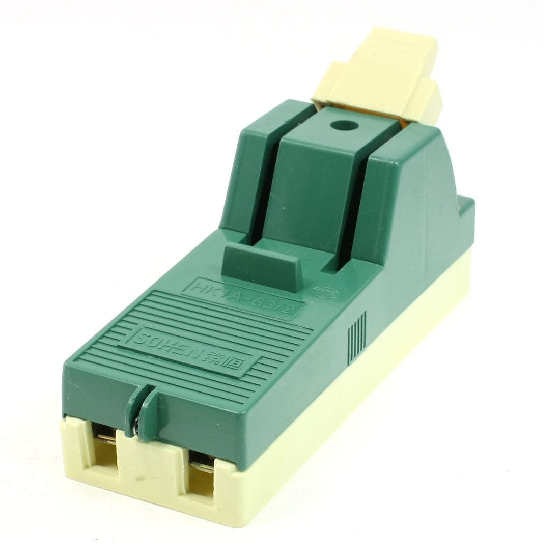 AC 250V 63A 2 Pole Single Throw Circuit Control Knife Disconnect Switch Green