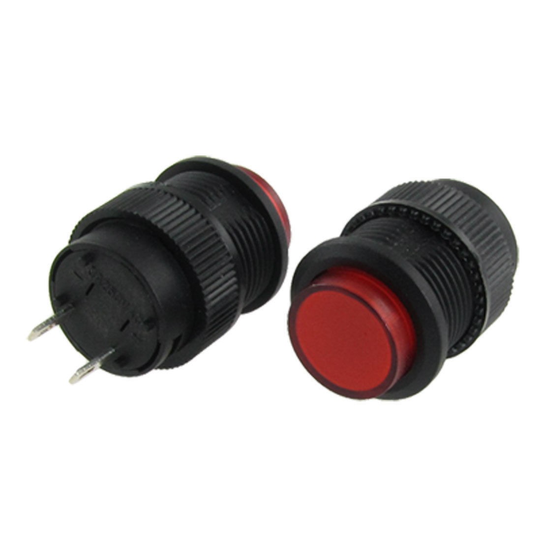 10 Pcs Red 2 Pin SPST OFF-(ON) N/O NO Self-locking Push Button Switch 3A 250V AC