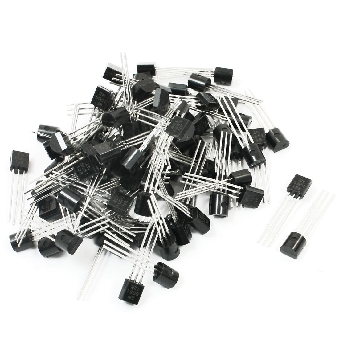 100PCS Electric Component 2N5551 160V 600mA 3Pin TO-92 NPN Transistor