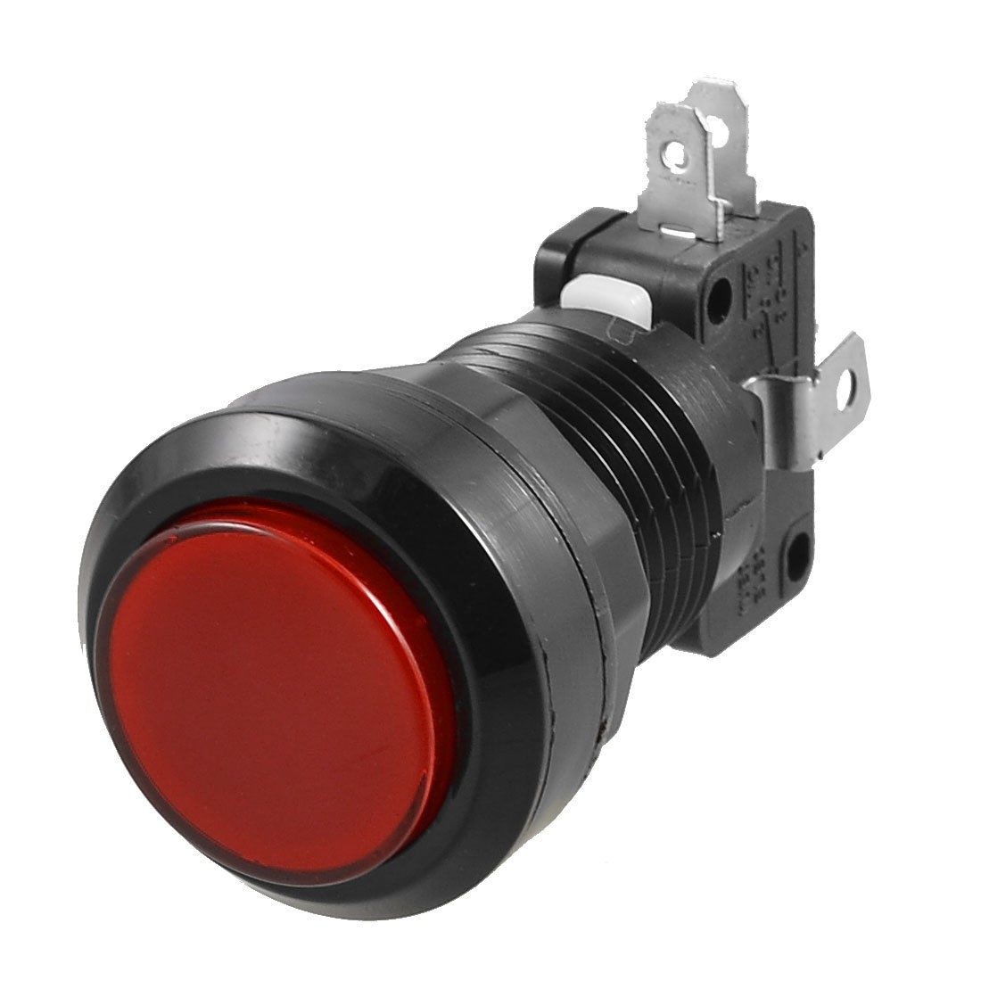 Arcade Game AC 250V 15A 24mm Dia Circular Push Button Red + Micro Switch