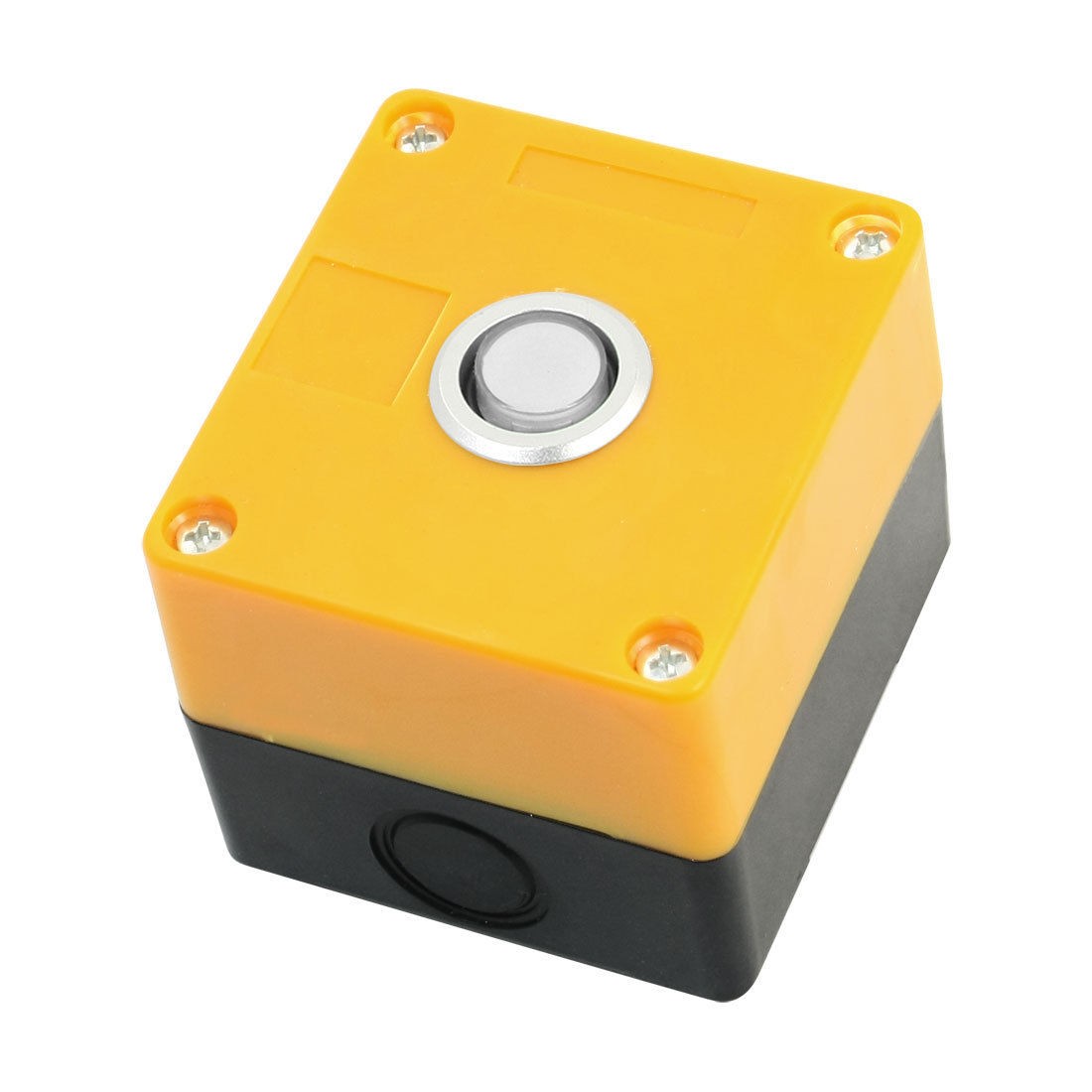 220V 2Pin Rectangle Case Warm White Signal Indicator Light Pilot Lamp Box