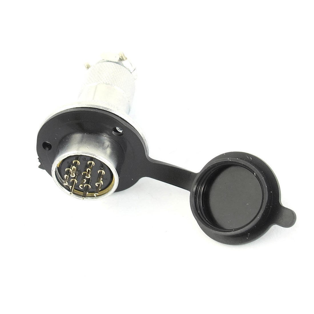 AC150V 5A Dust Cover 8Pin Male Female Metal Aviation Plug Connector