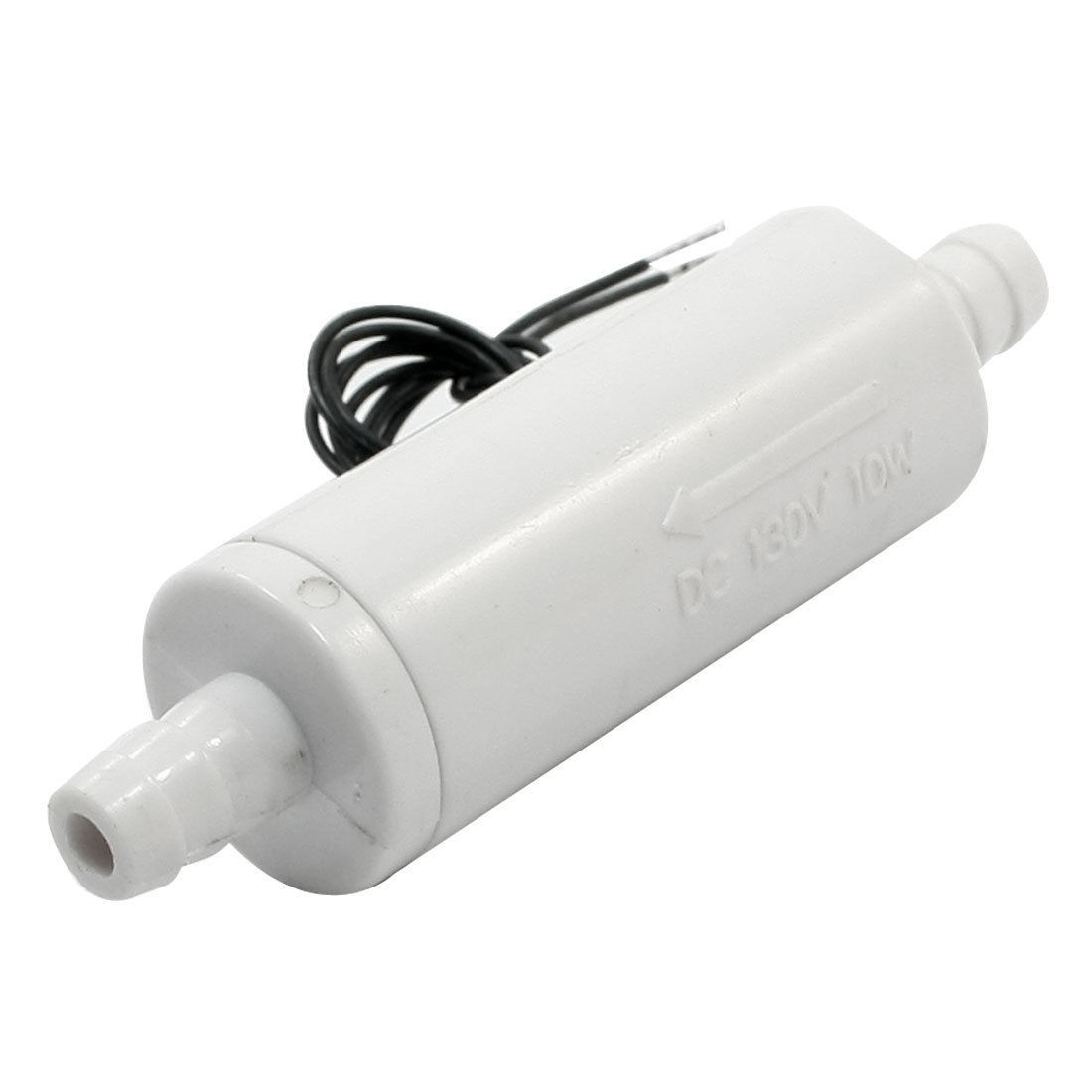10mm Hole Outer Dia White Plastic Water Flow Switch Flowmeter DC130V 10W 0.5A