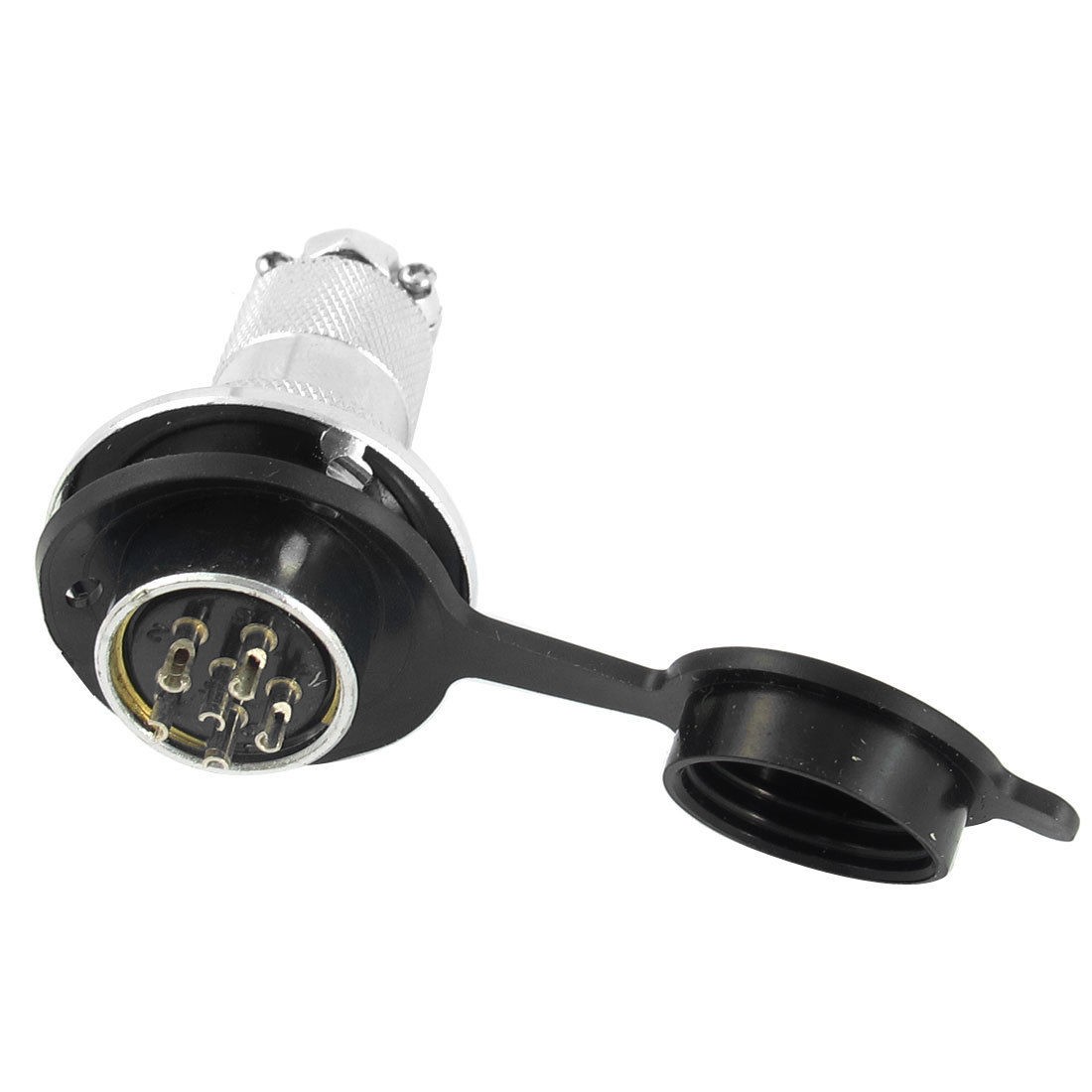 AC 150V 5A 6 Pin Male Female Aviation Plug Quick Connector w Dust Cover