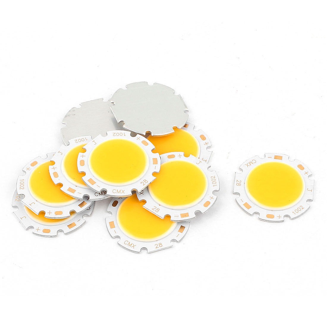 10W DC30-36V 300mA 80-90LM/W Warm White LED Light COB Lamp Bead Chip 10PCS