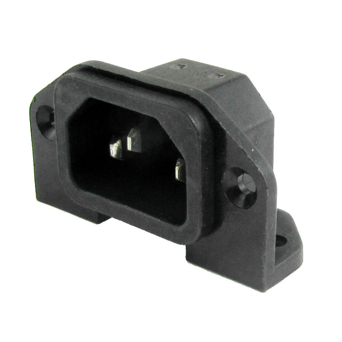 3P AC 250V 10A IEC 320 C14 Plug Panel Mount Power Inlet Socket Receptacle