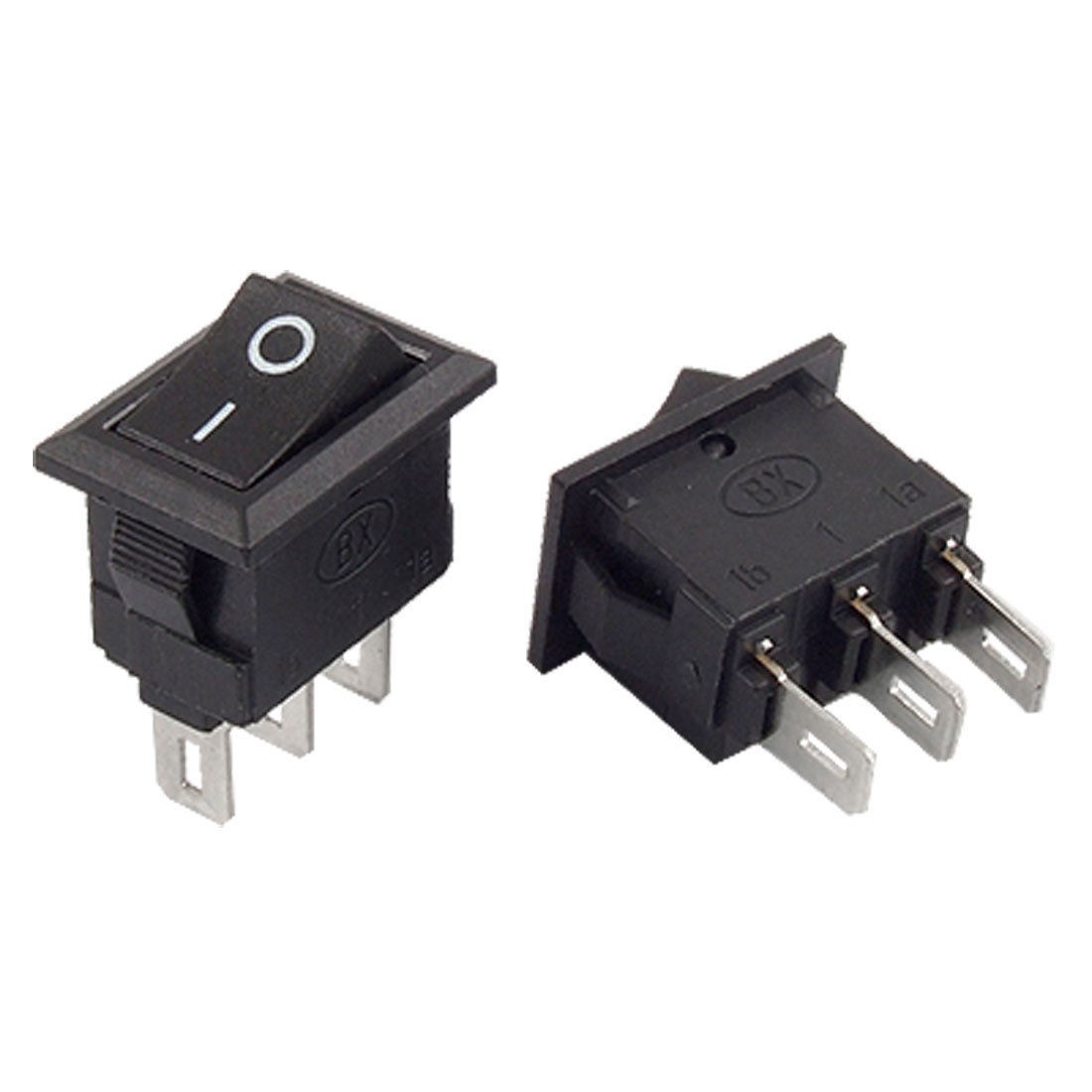 10pcs x AC 250V 3A 3 Pin ON/ON 2 Position SPDT Snap-in Boat Rocker Switch