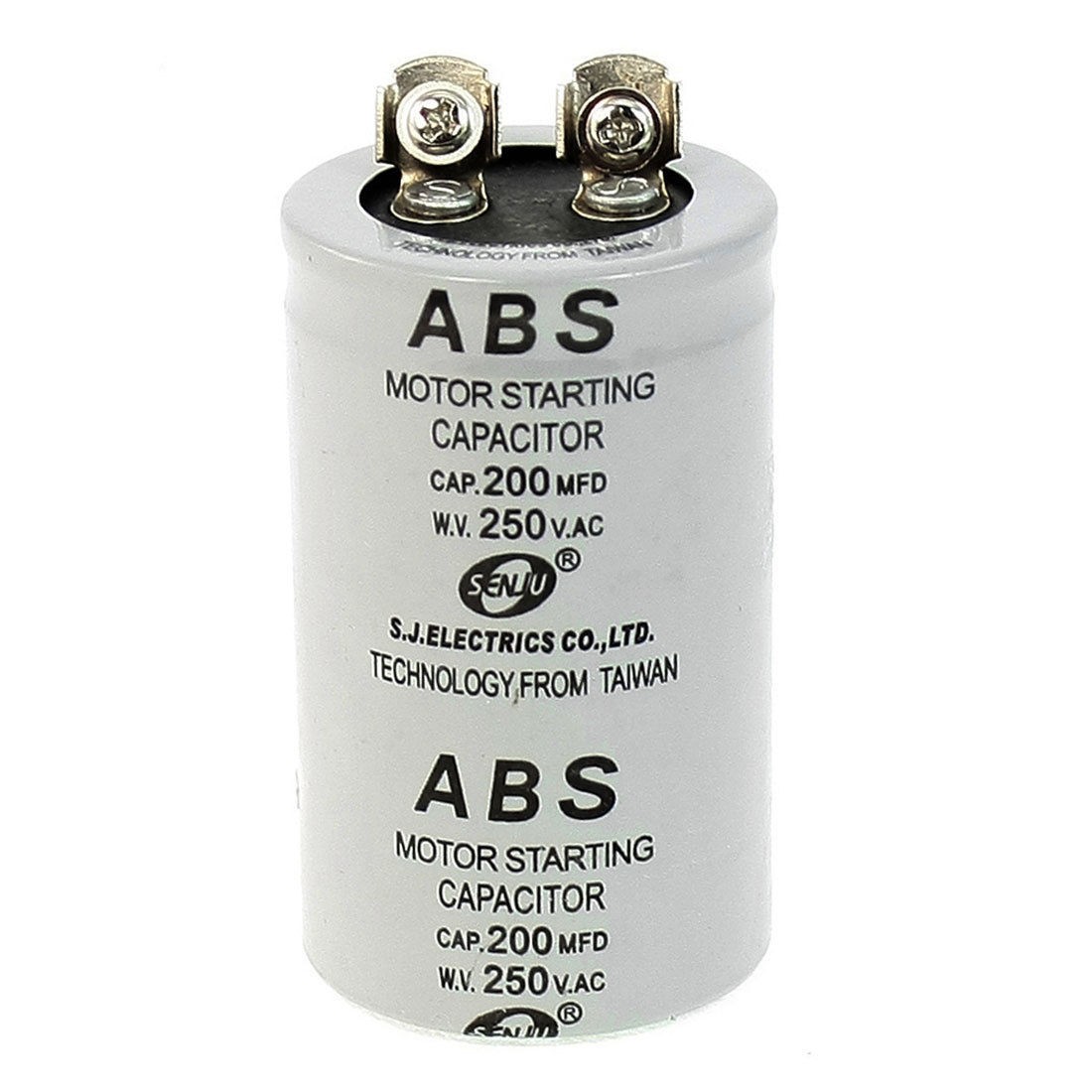 ABS 200MFD 200uF 250V Cylinder Shaped AC Motor Starting Capacitor