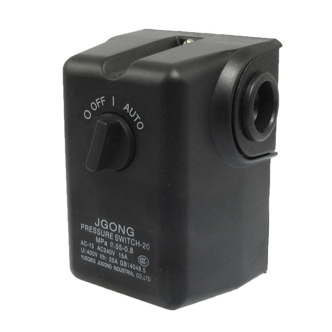 15A 80-115PSI 1-Port Pressure Switch Control Valve for Air Compressor Pump