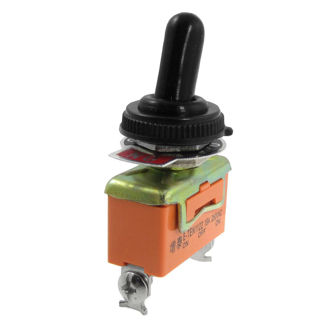 AC 250V 15A ON/OFF/ON 3 Way SPDT 3 Terminals Toggle Switch + Waterproof Boot