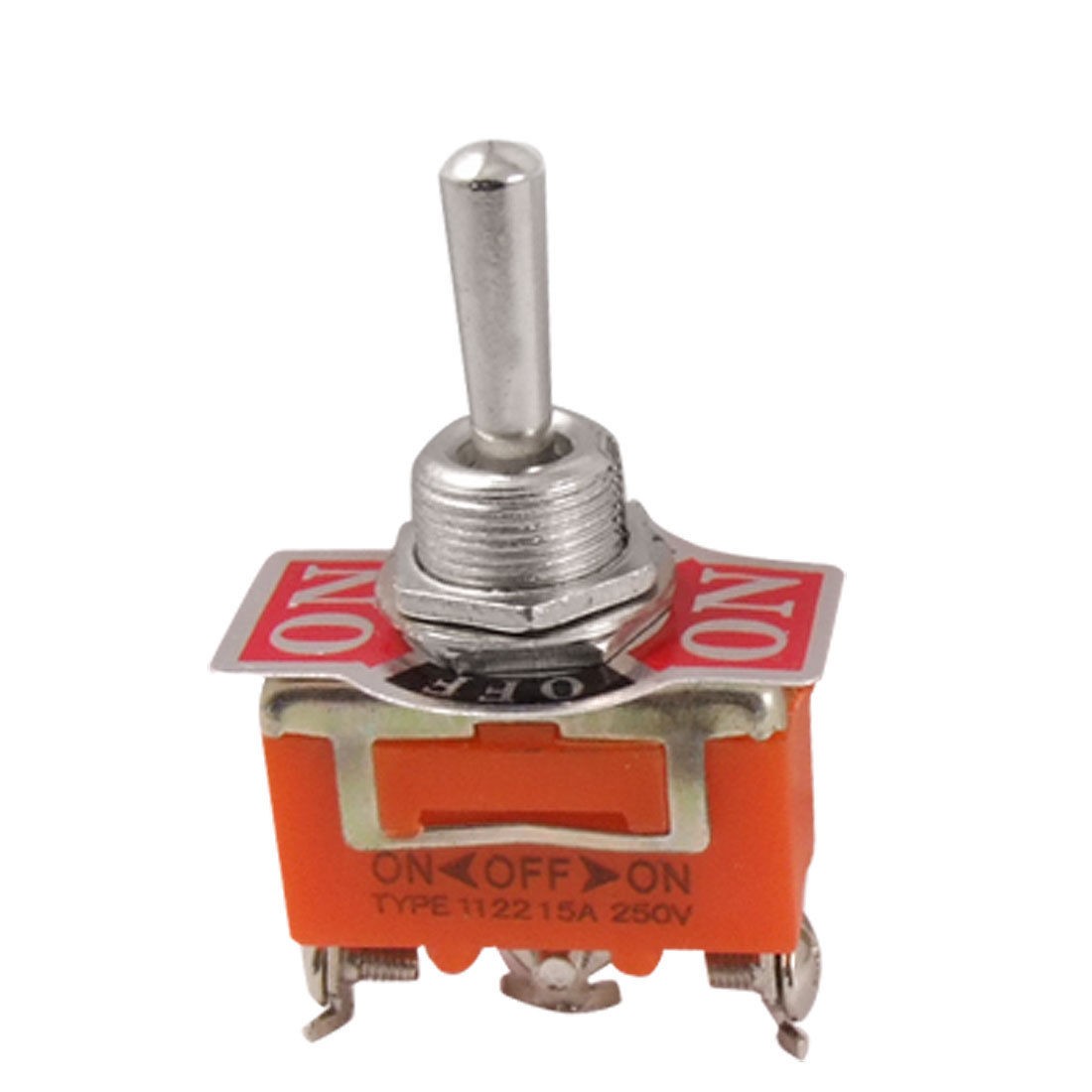 AC 250V 15A SPST On/Center Off/On 3 Way Toggle Switch w Screw Terminals