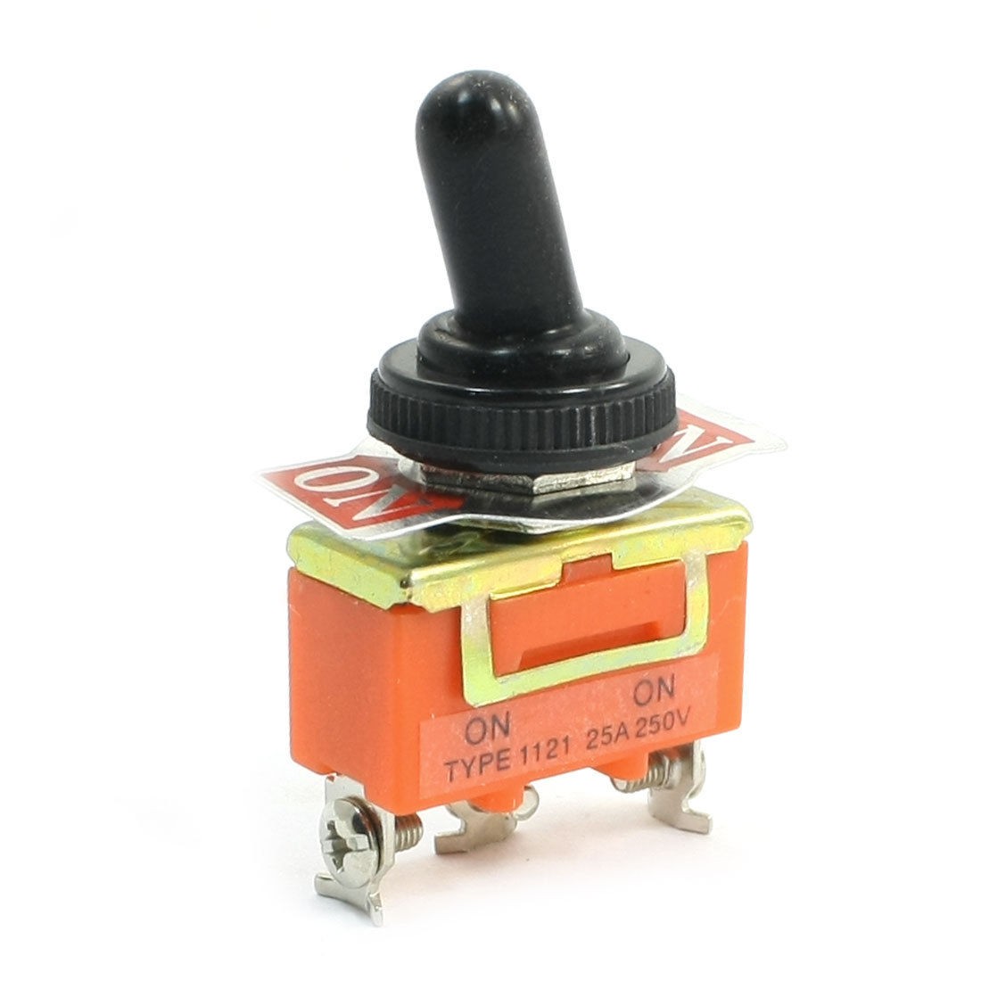 Panel Mounting SPDT On-On 2 Positions Toggle Switch 250V 25A w Cover