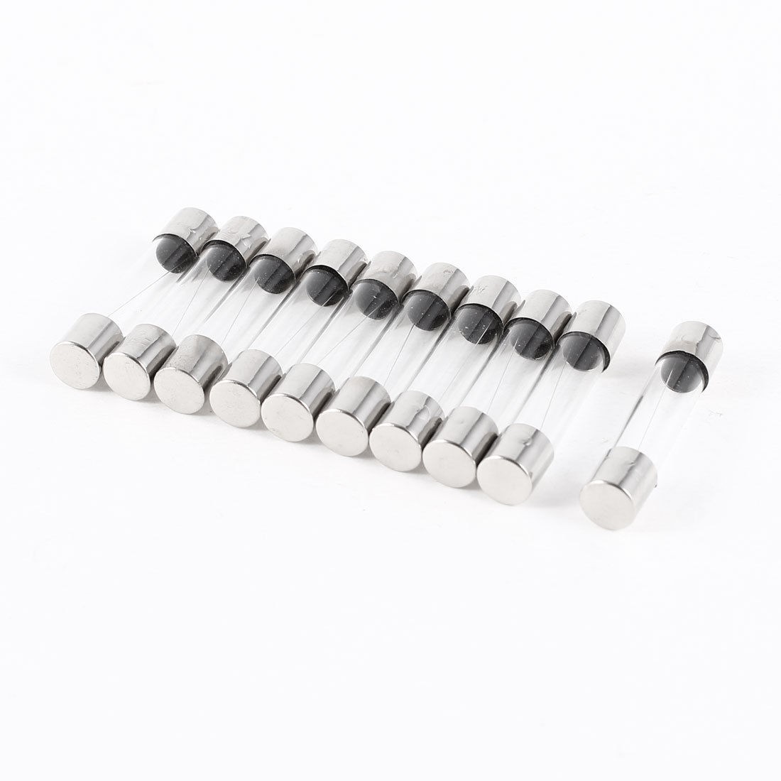 10 Pcs Fast Blow Type Glass Tube Fuses 6x30mm 250V 2A