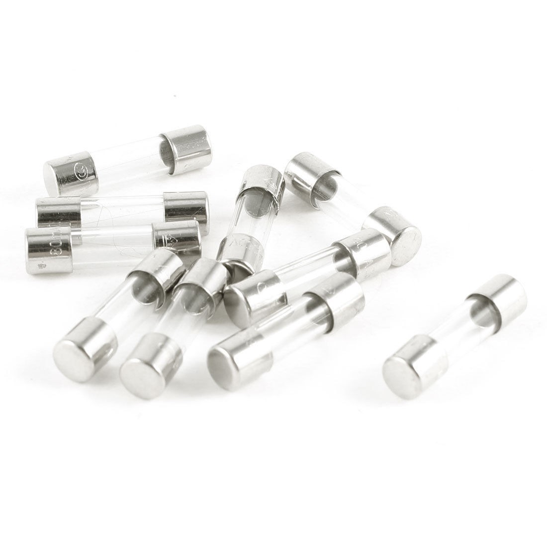 10 Pcs Fast Blow Type Glass Tube Fuses 5x20mm 250V 80mA
