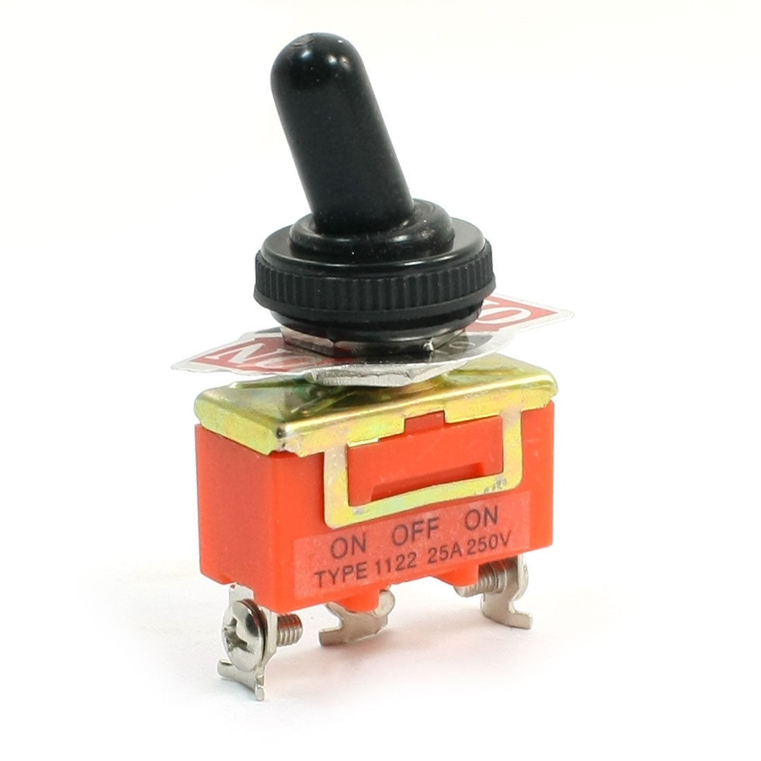 250V 25Amp SPDT Latching Rocker Type 3 Position Toggle Switch w Cover