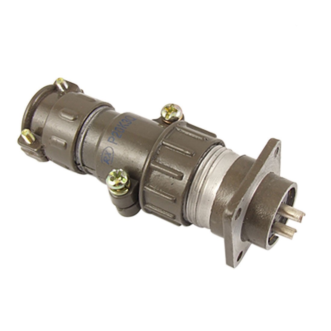 2.5mm Dia 3 Pins Circular Aviation Connector Adapter 25A AC 250V