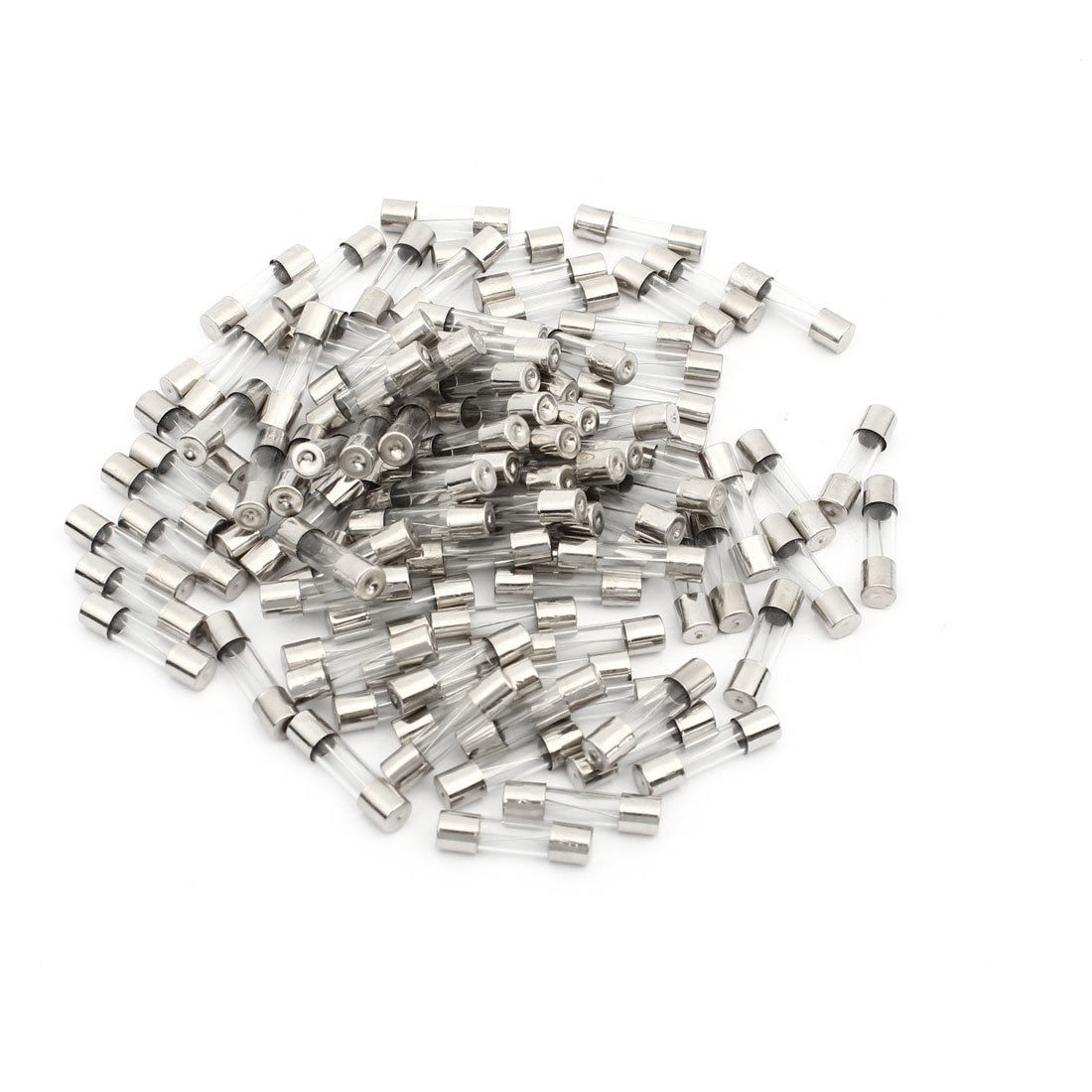 Car Spart Parts 5mmx20mm 20A 250V Low Breaking Capacity Glass Tube Fuses 100 Pcs