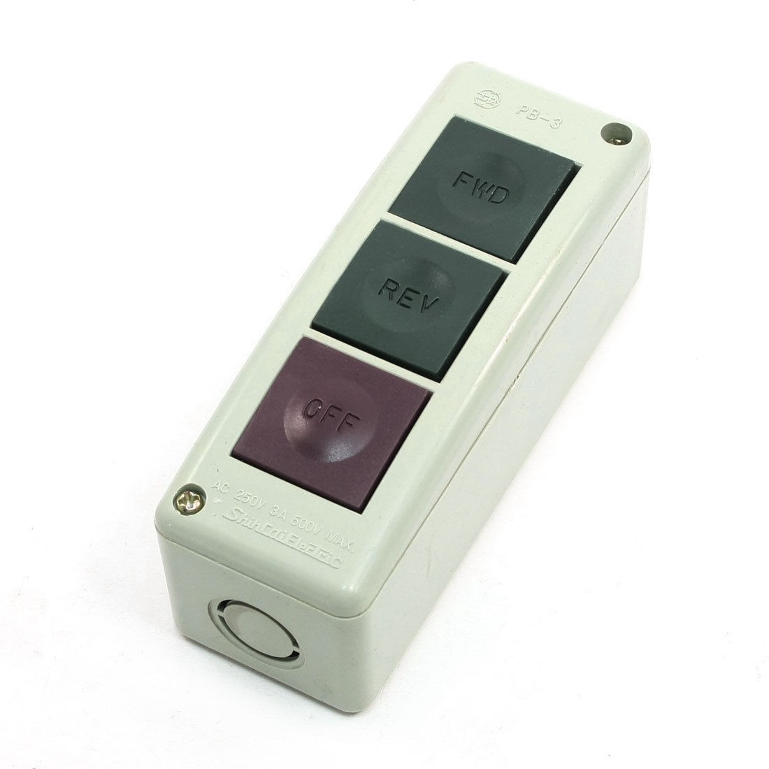 250VAC 3A FWD/REV/OFF Three Button Momentary Push Button Switch