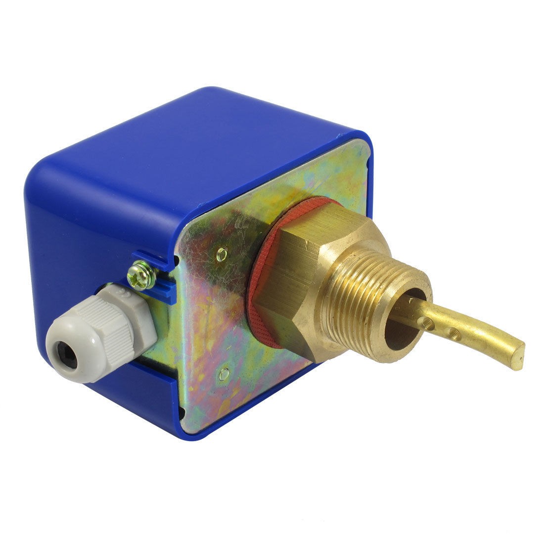 AC 220V 3A SPDT G3/4" Blue Shell Water Paddle Flow Control Switch