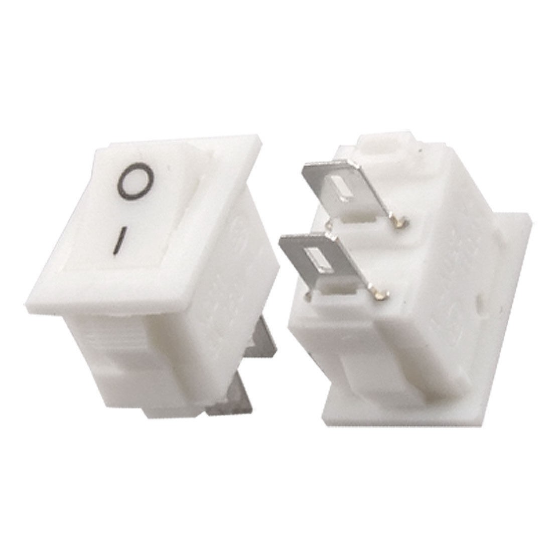 10pcs AC 250V 3A 2 Pin SPST On/Off 2 Position Snap in Boat Rocker Switch 13x8mm