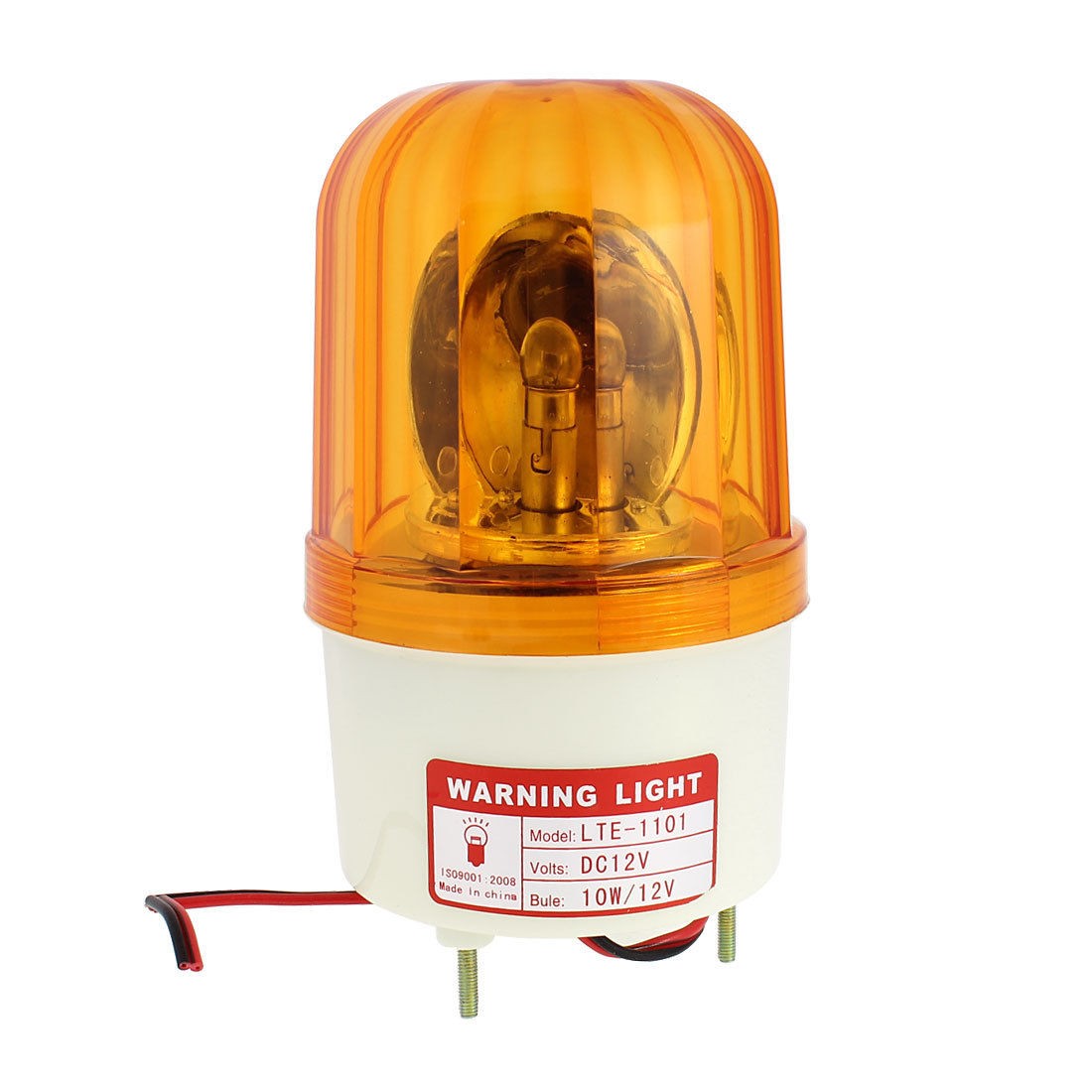 Industrial DC24V Flash Emergency Rotary Warning Light Yellow