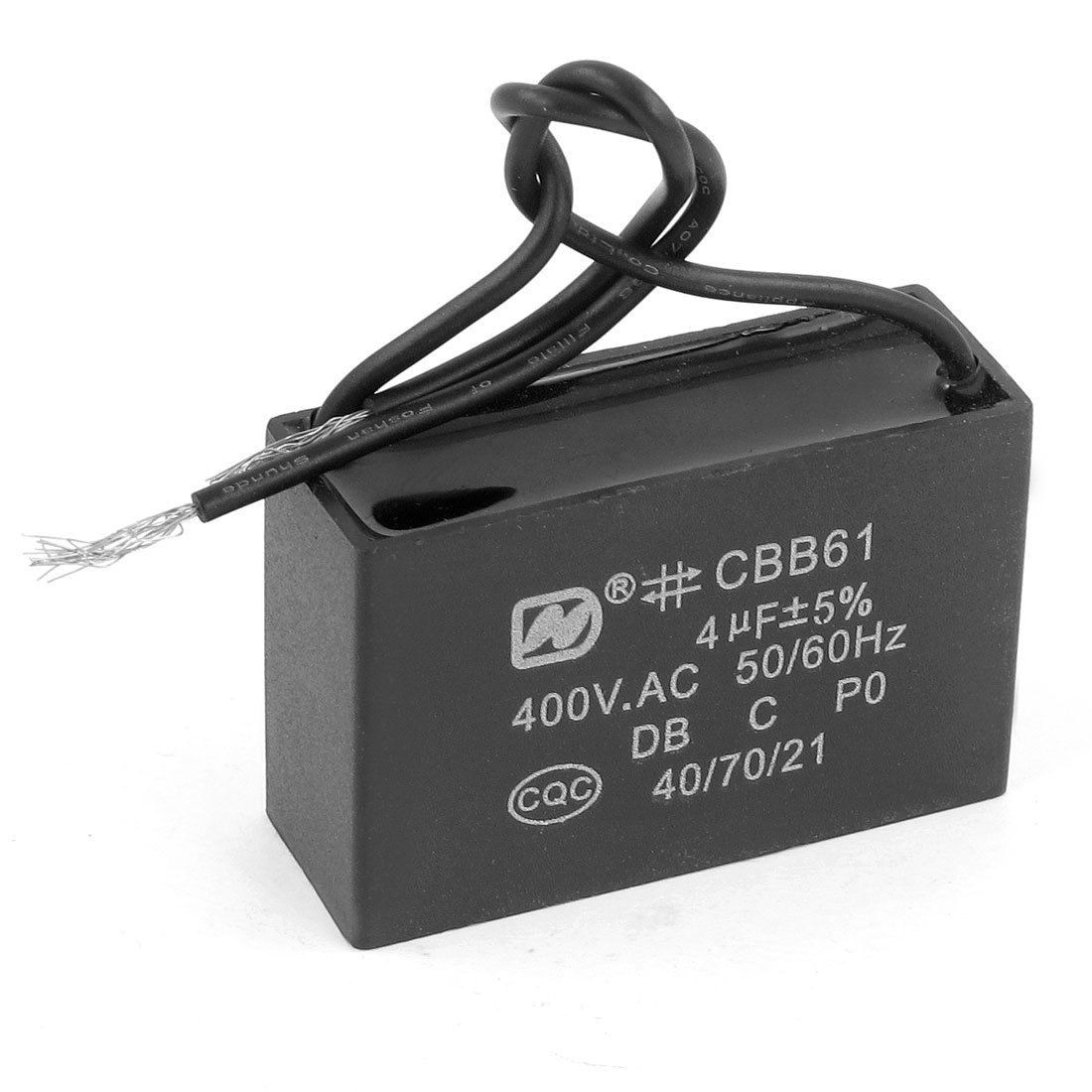 400V AC 4uF Fan Washing Machine Motor Round Capacitor CBB61