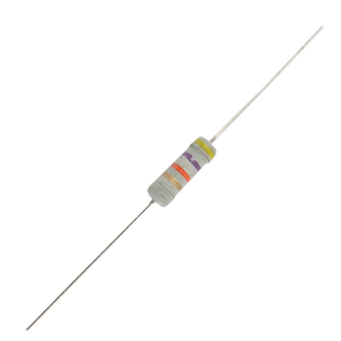 500 Pcs 350V 47K ohm Axial Lead Carbon Film Resistors