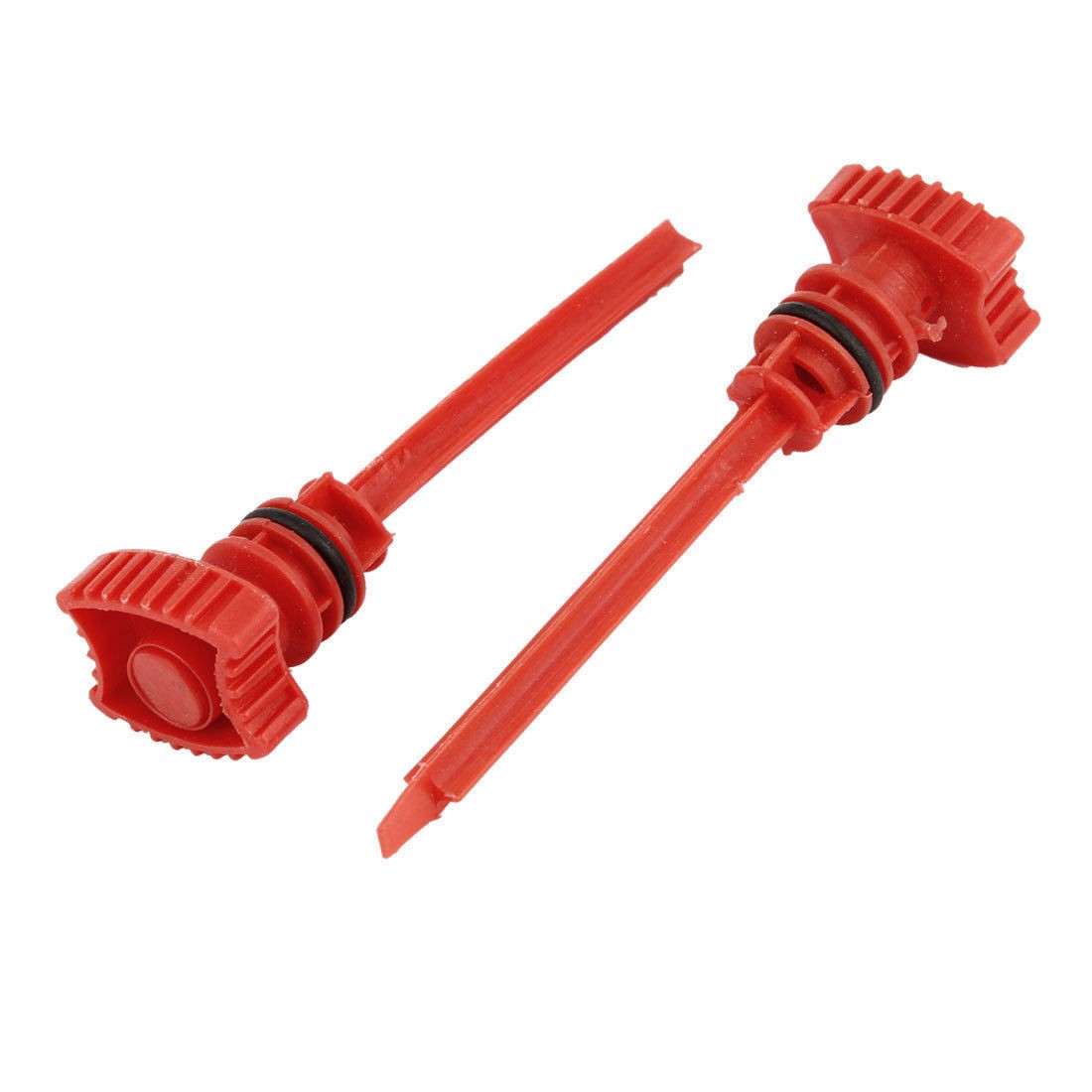 2 Pcs 19mm Connecting Dia Red Plastic Air Compressor Spare Part Oil Plug