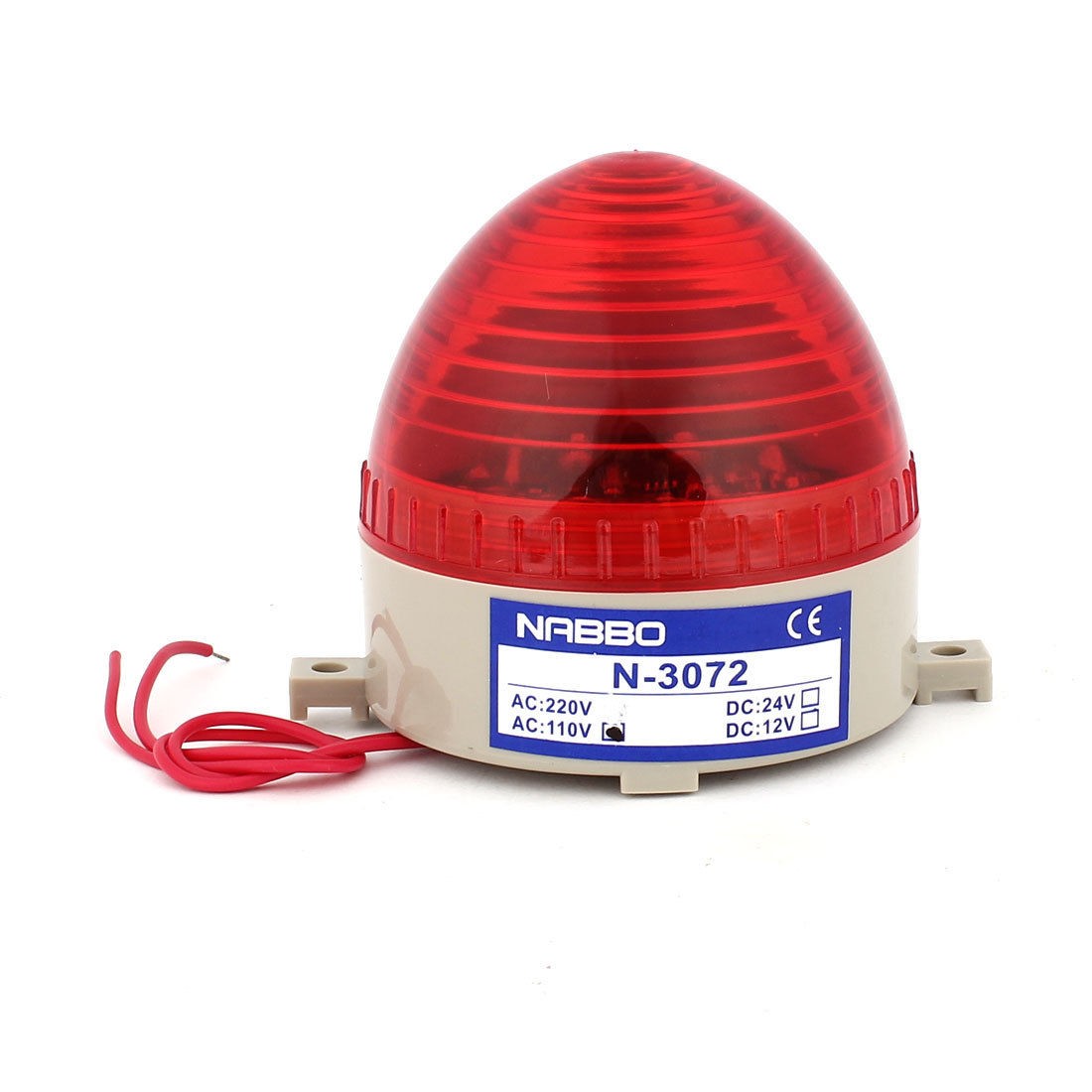 Industrial AC 110V Red LED Blinking Warning Light Bulb Signal Tower Lamp N-3072