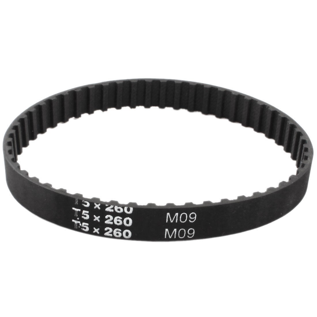 T5x260 52 Teeth 5mm Pitch 10mm Width Groove Stepper Motor Timing Belt 260mm