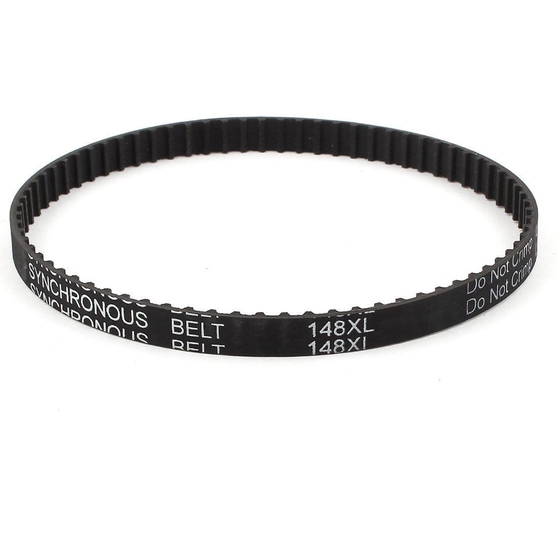 148XL 037 74 Teeth 9.5mm Width Rubber Cogged Industrial Timing Belt Black