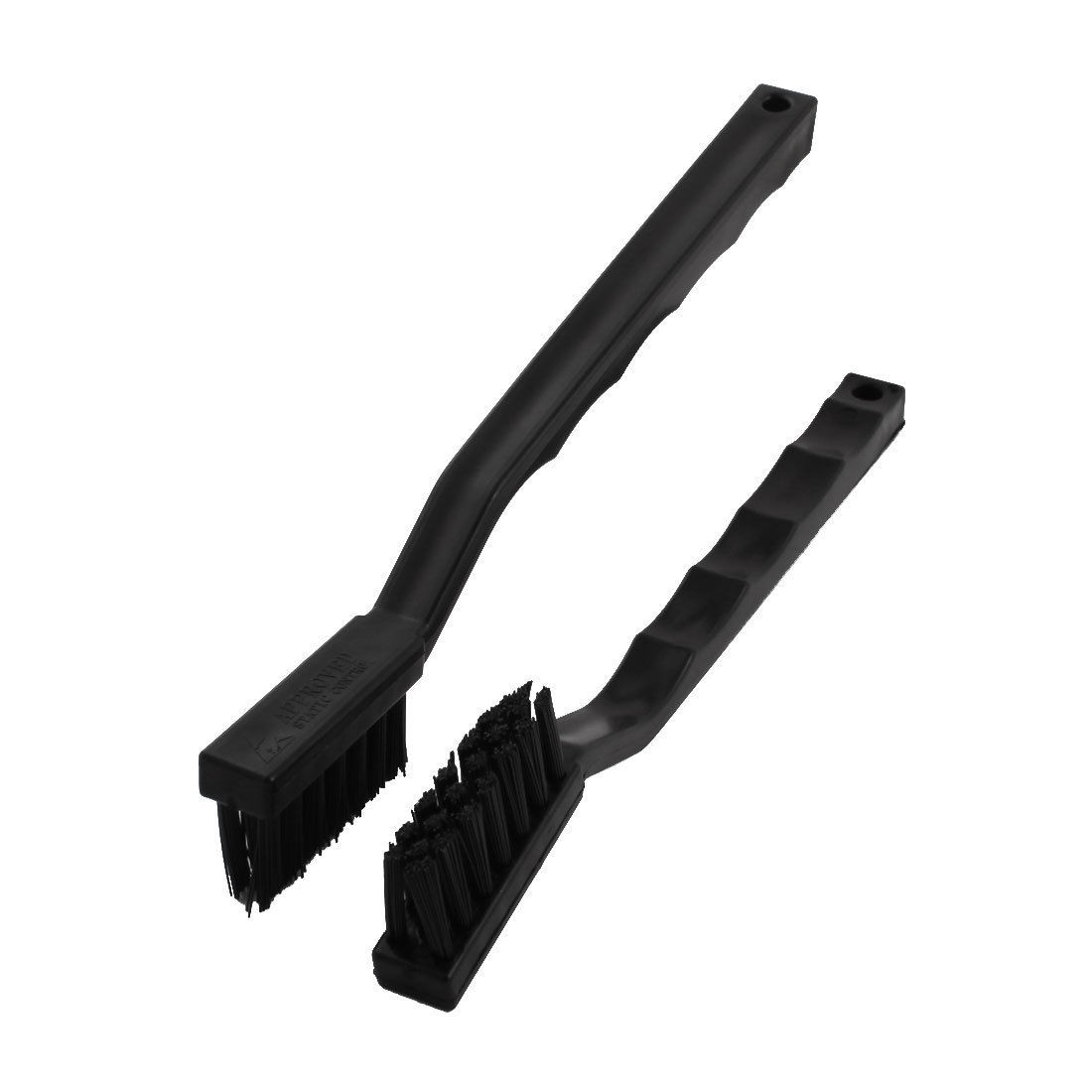 2 Pcs 17.5cm M Size Black Static Control Conductive Ground ESD Anti-Static Brush
