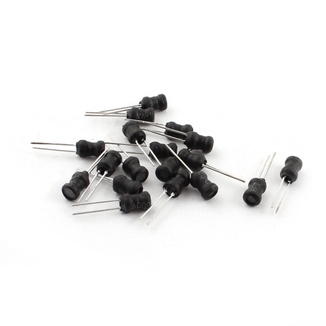 20 Pcs 22UH 10% 800mA 5x7mm Radial Leaded Magnetic Core Inductors Black