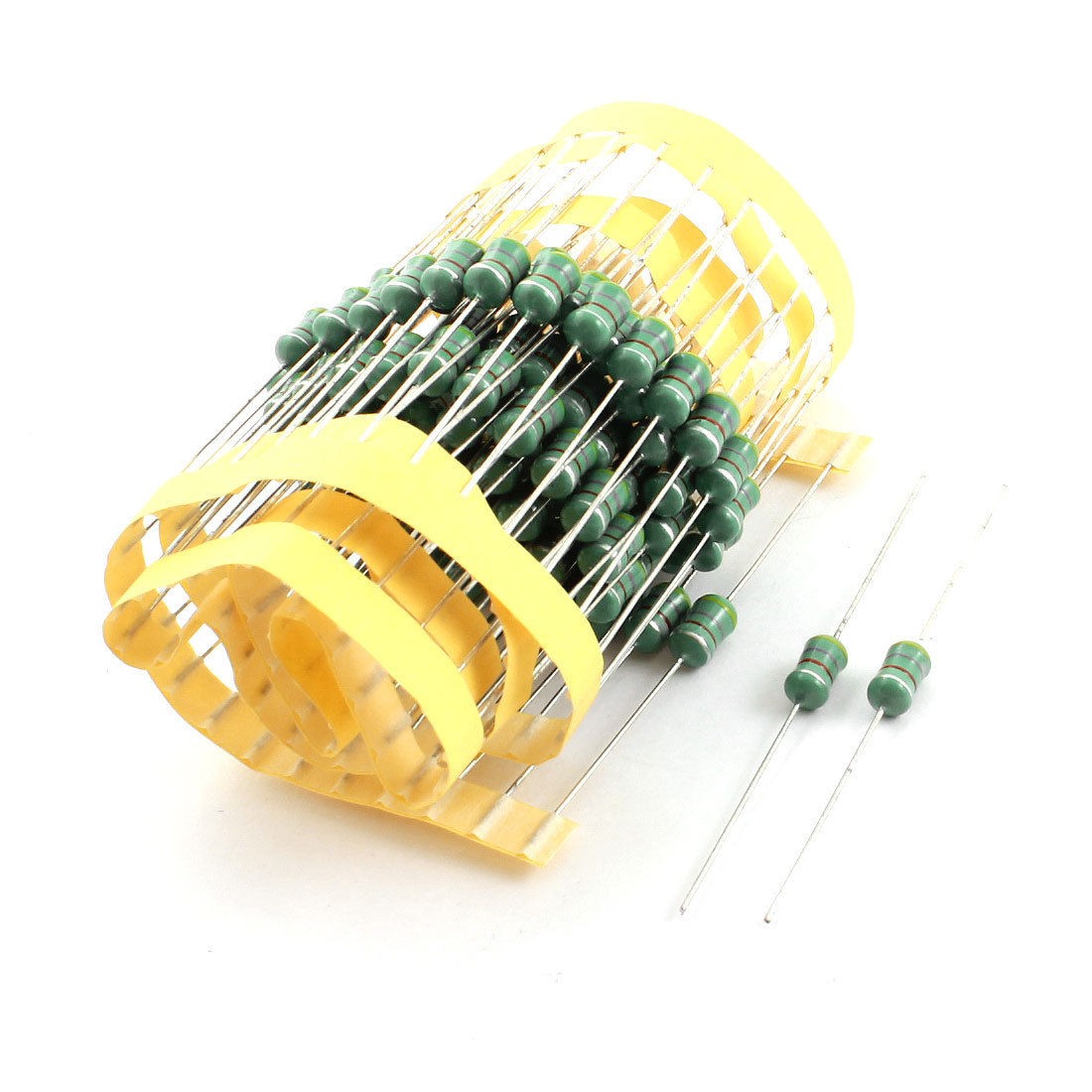 PCB Board 4.7uH 5x10mm 1W 10% Tolerance Axial Color Ring Inductors 100pcs