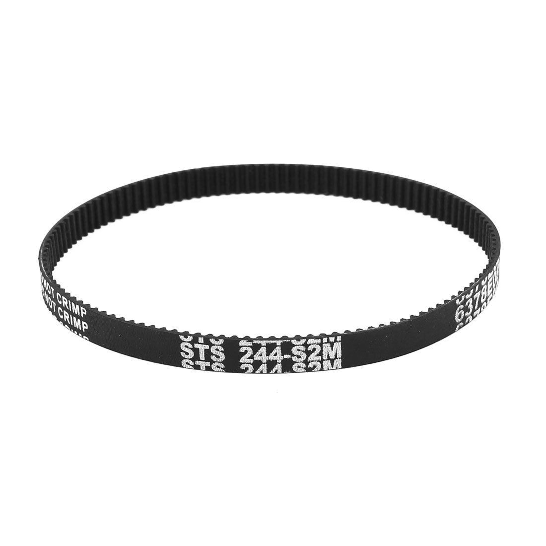 S2M-244 6mm Width 2mm Pitch 122T Engine Rubber Timing Belt for Stepper Motor